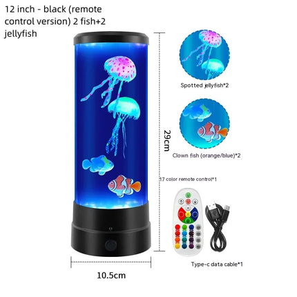 Kleurrijke kwallen LED-lamp