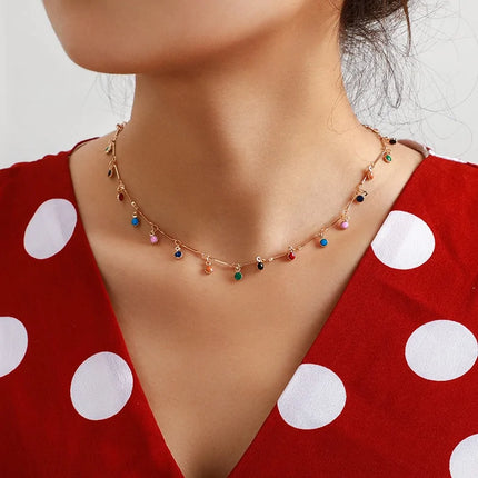Kleurrijke Stenen Ketting