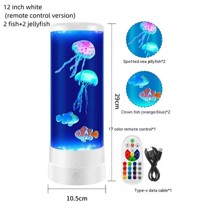 Kleurrijke kwallen LED-lamp