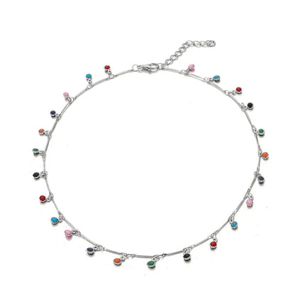 Kleurrijke Stenen Ketting