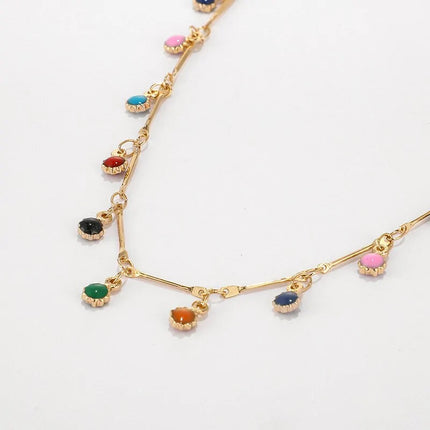 Kleurrijke Stenen Ketting