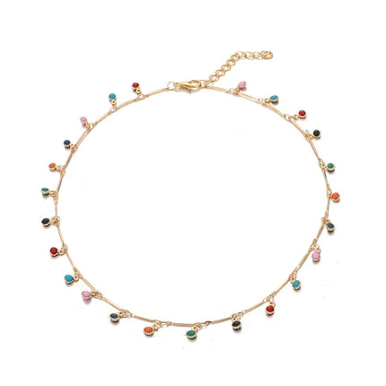 Kleurrijke Stenen Ketting