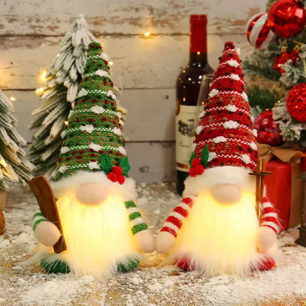 Glow Sled Christmas Doll