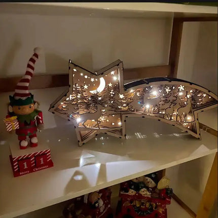 Houten Wonderlights - Kerstversiering