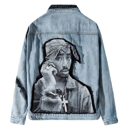 Tupac Uniseks Spijkerjack – Iconische Streetwear