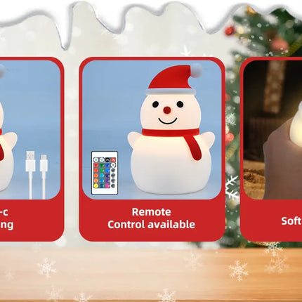 Christmas Ice Man Silicone Night Lamp