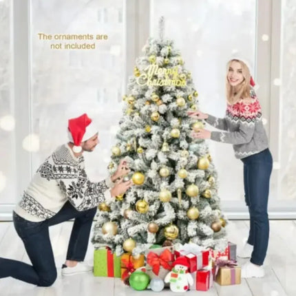 7.5ft Snow Flocked Christmas Tree
