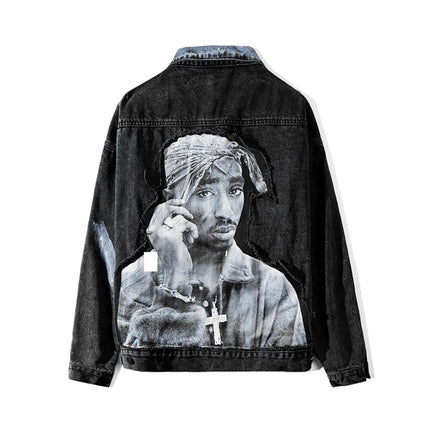 Tupac Uniseks Spijkerjack – Iconische Streetwear