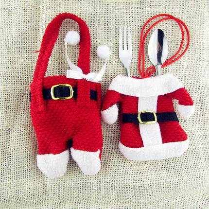 Christmas Cutlery Set and Tabletop Decorations