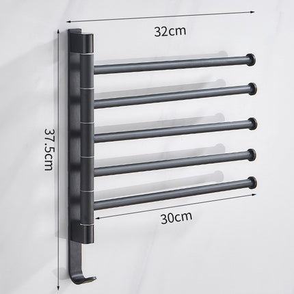 Draaibare Handdoekhouder van Aluminium
