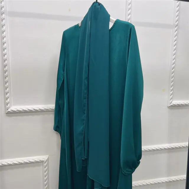 Lange Abaya Jurk met hoofddoek