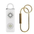 White with copper buckle