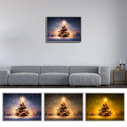 Kerstboomverlichting Decoratie LED Oplaadbare Lamp Schilderij