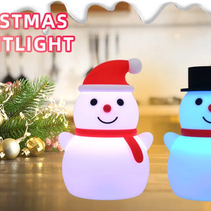 Christmas Ice Man Silicone Night Lamp