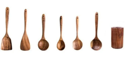 7-delige houten keukenset