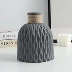 water ripple vase gray