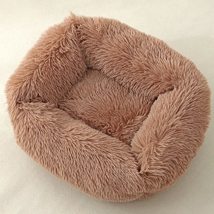 Pluchen Vierkant Kattenbed - Warm Winter Nest voor Kleine Honden en Katten