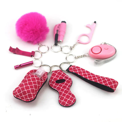 Set van 10 Sleutelhanger Accessoires