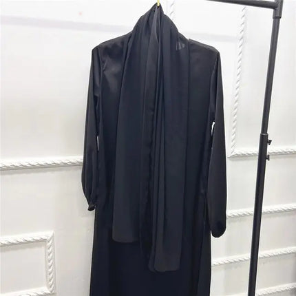 Lange Abaya Jurk met Hoofddoek voor Vrouwen