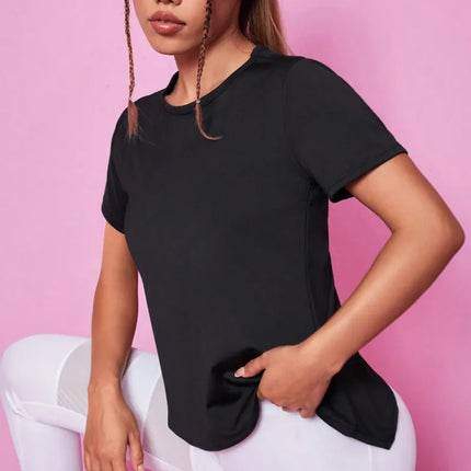 Ademend, snel drogend mesh yoga T-shirt