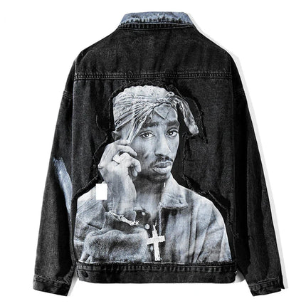 Tupac Uniseks Spijkerjack – Iconische Streetwear