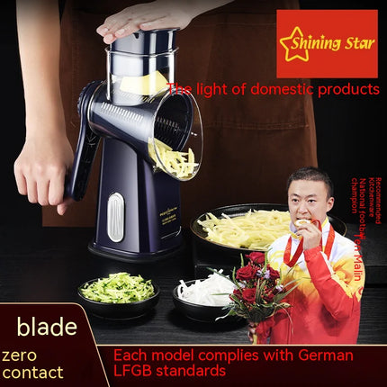 Multifunctionele handroller groentehakker