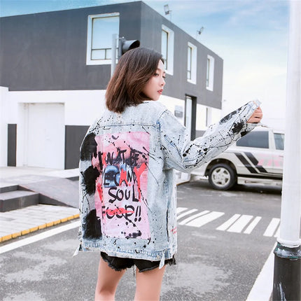 Graffiti Denim Jacket