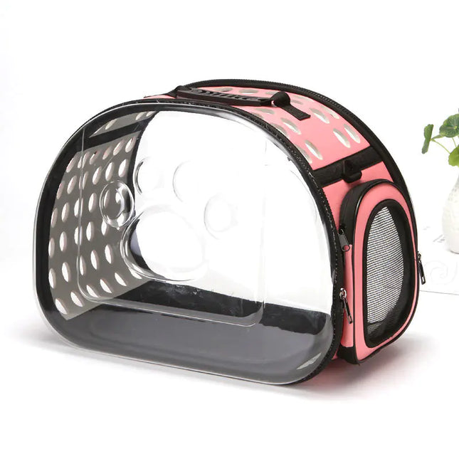 Transparent Pet Backpack for Cats and Dogs, Portable