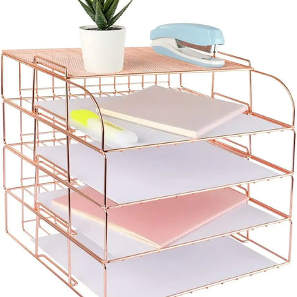 Office Desktop File Organizer and Storage Basket
