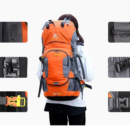 60L Outdoor Hiking Backpack