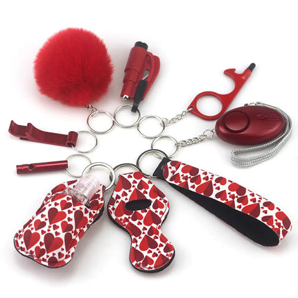 Set van 10 Sleutelhanger Accessoires