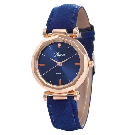 Mode Vrouwen Leren Casual Horloge