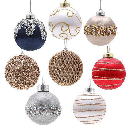 8cm Christmas Foam Balls (9pcs) for Tree Decor