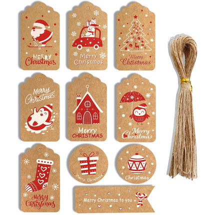 Kerstman Kerstcadeaulabels