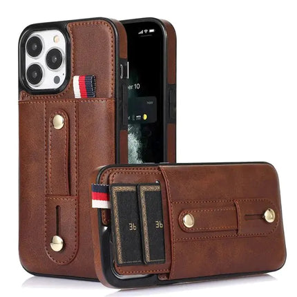 Luxe leer hoesje voor iphone 11-14 Modellen