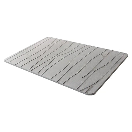 Natuurlijke Diatomeeënbadmat – Sneldrogend & Antislip (60x39 cm)