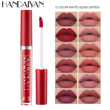 6-delige matte fluwelen lipglossset