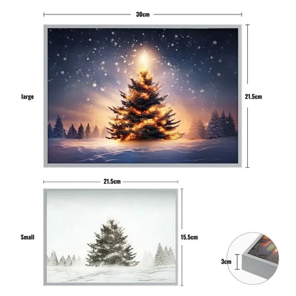 Kerstboomverlichting Decoratie LED Oplaadbare Lamp Schilderij