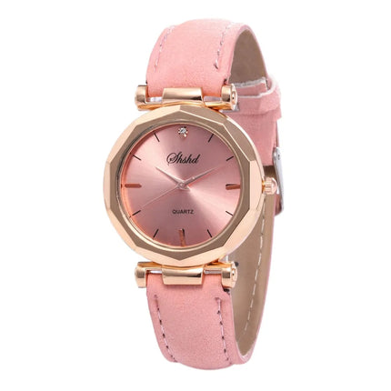 Mode Vrouwen Leren Casual Horloge