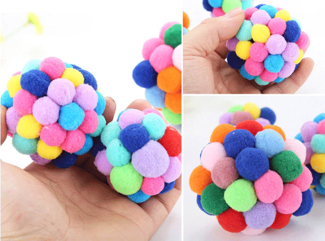 Colorful Handmade Bell Balls for Cats and Pets
