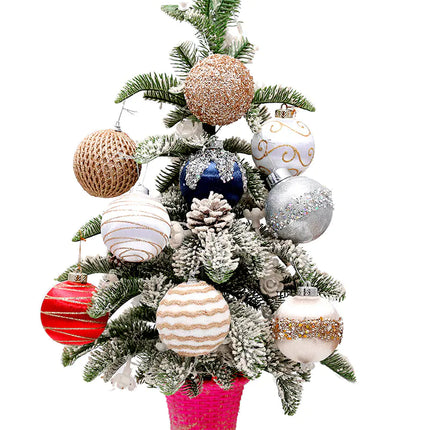 8cm Christmas Foam Balls (9pcs) for Tree Decor