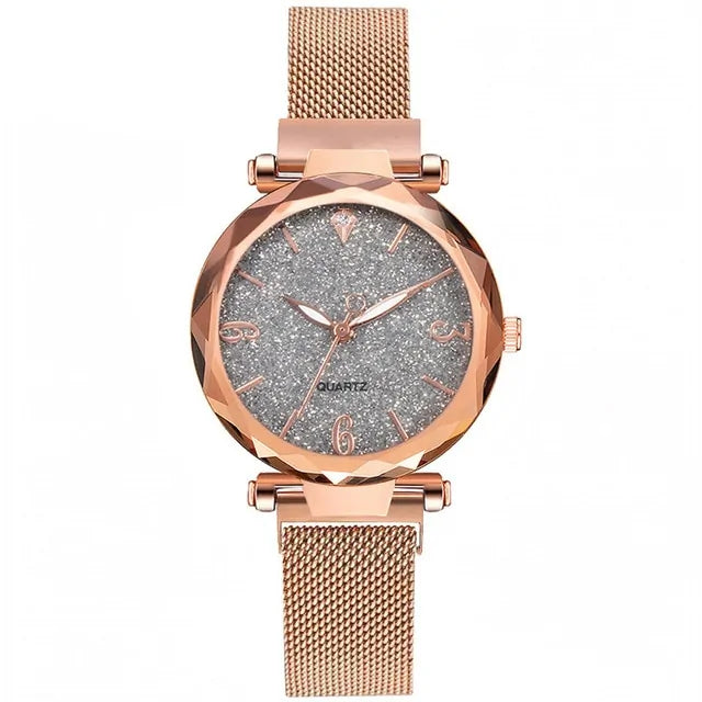 Roségoude horloge