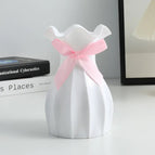 Lotus Leaf Vase White