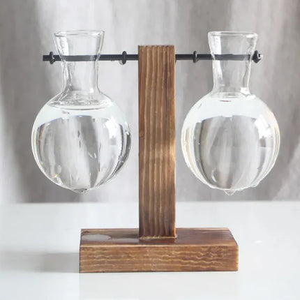 Houten frame vaas