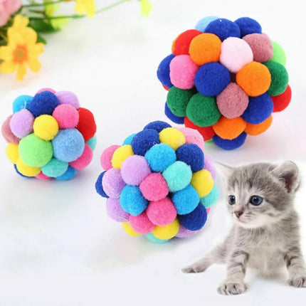 Colorful Handmade Bell Balls for Cats and Pets