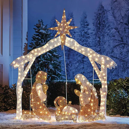 Kerst LED decoraties Familie van Drie