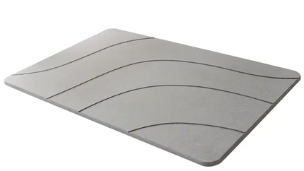 Natuurlijke Diatomeeënbadmat – Sneldrogend & Antislip (60x39 cm)