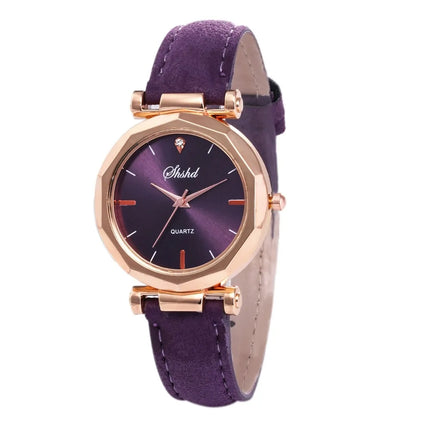 Mode Vrouwen Leren Casual Horloge