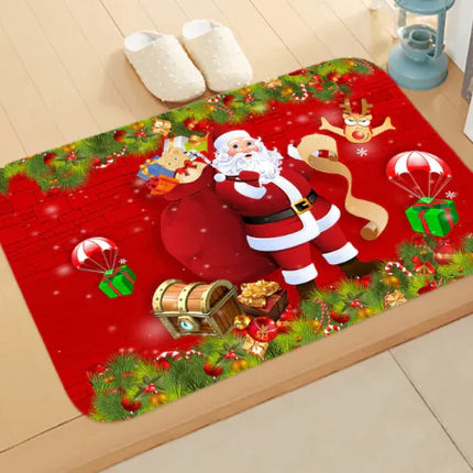 Christmas picture absorbent bathroom mat