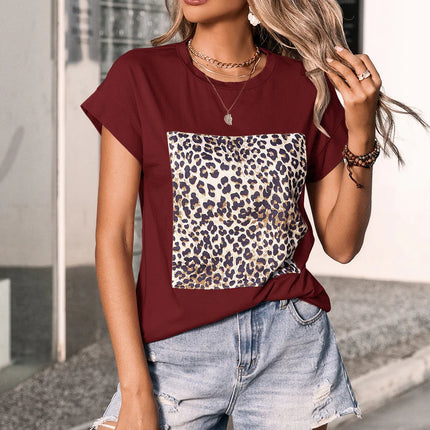 Oversized T-shirt met luipaardprint voor dames